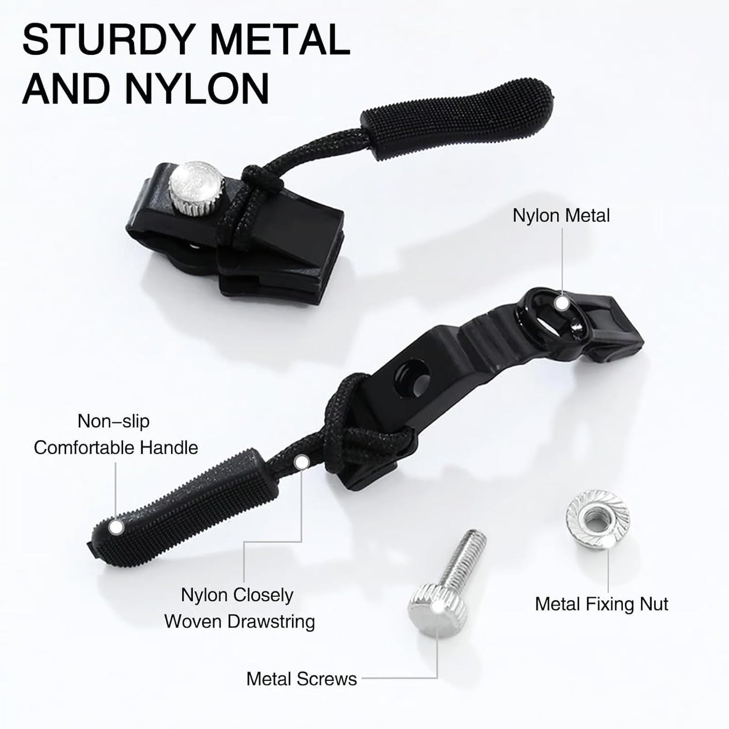 Instant Zipper Sliders (Pack of 10)