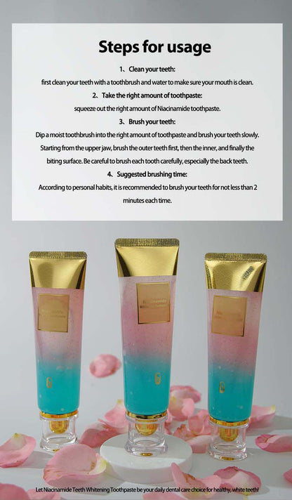 Crystaloxy™️Niacinamide Triple Whitening Toothpaste (Pack Of 2)